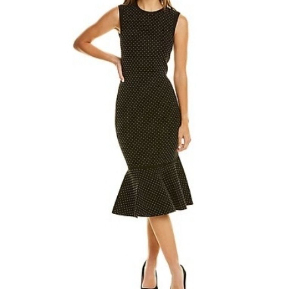 Michael Kors Collection Studded Black Sheath Dress NWT Size X-small